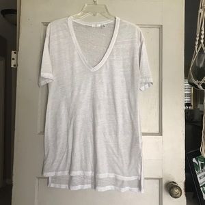 Basic white v neck